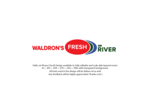 Waldron's Fresh On River | Logo Design by juie design