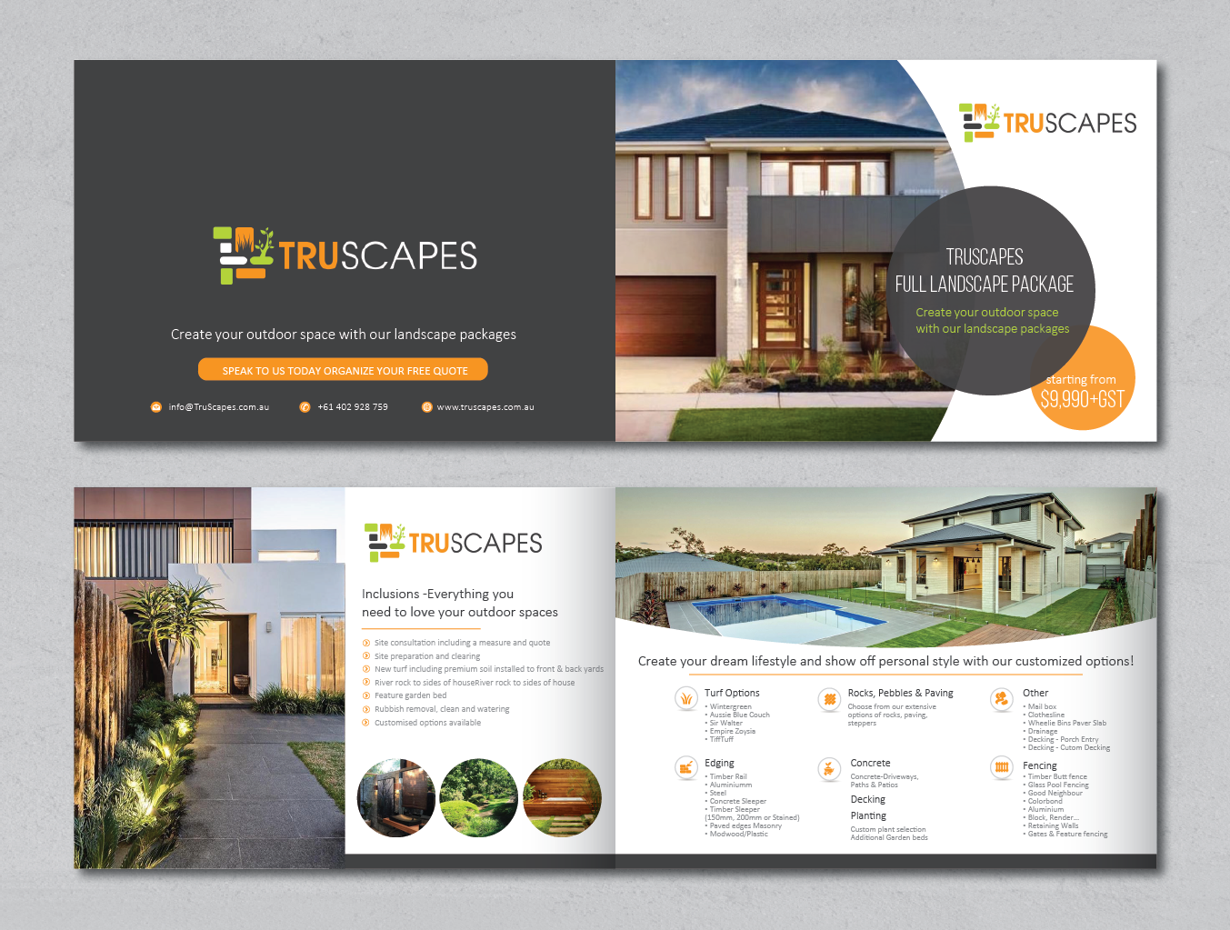 Flyer Design by alex989 for Truscapes Pty Ltd | Design #18852928