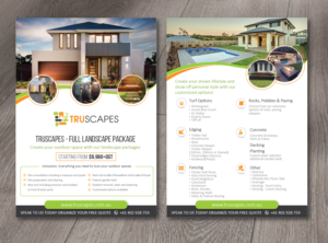 Flyer Design by alex989 for Truscapes Pty Ltd | Design: #18854070