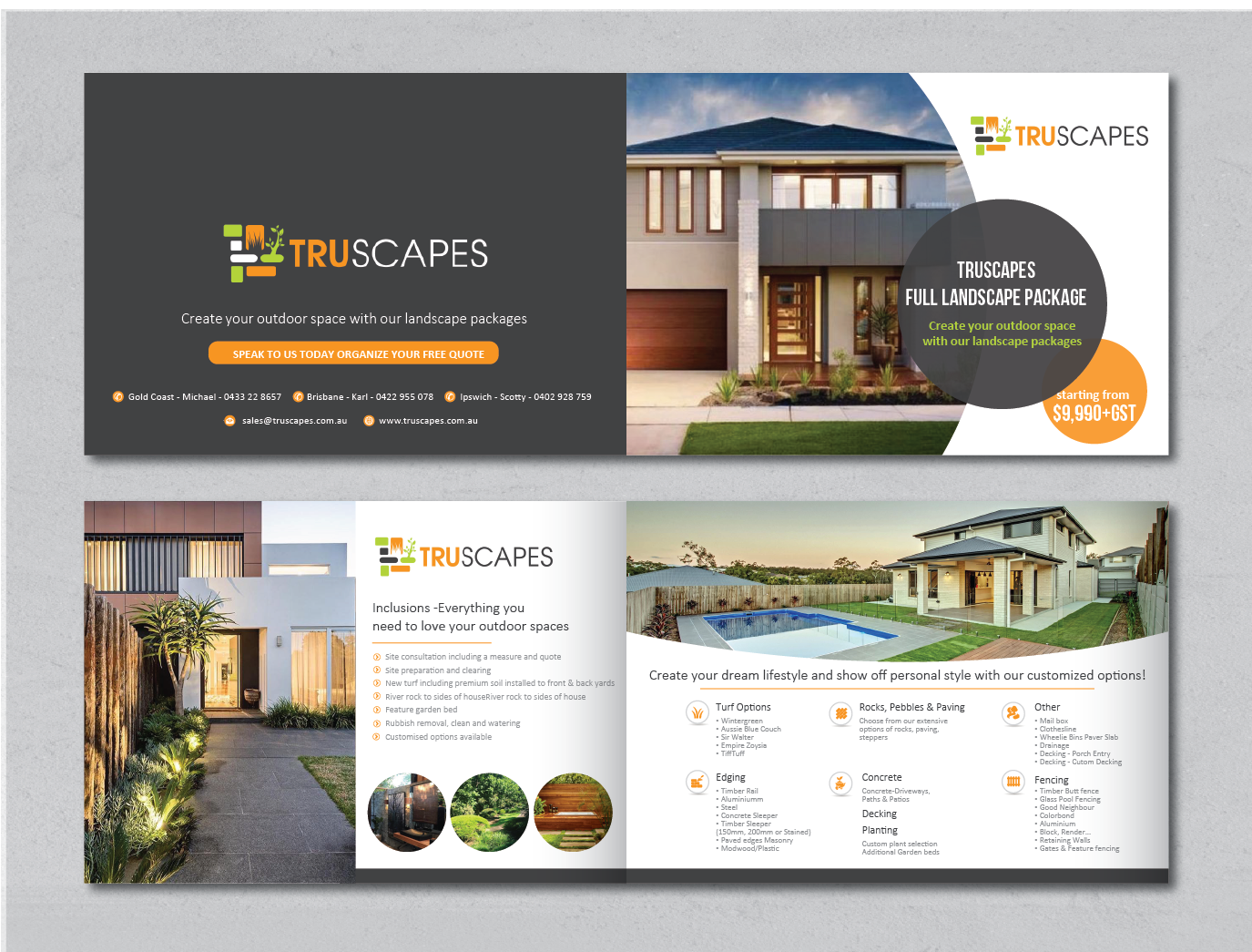 Flyer Design by alex989 for Truscapes Pty Ltd | Design #18871186