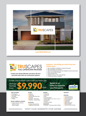 Flyer Design by Deziners Zone for Truscapes Pty Ltd | Design: #18851550