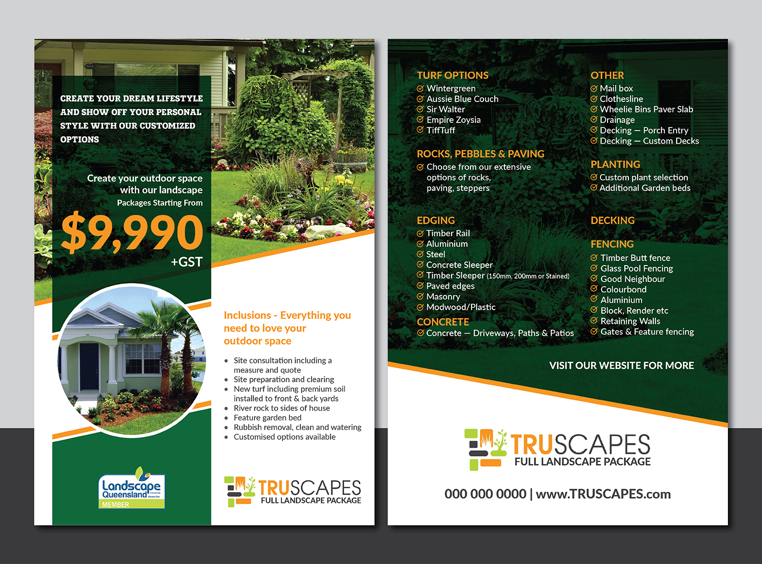 Flyer Design by Deziners Zone for Truscapes Pty Ltd | Design #18851551