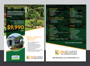 Flyer Design by Deziners Zone for Truscapes Pty Ltd | Design: #18851551