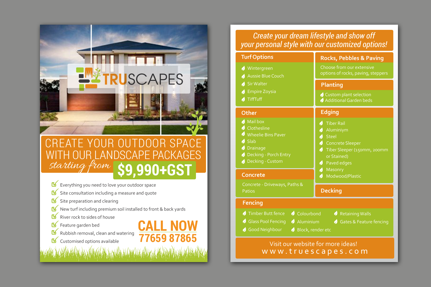 Flyer Design by chandrayaan.creative for Truscapes Pty Ltd | Design #18865285