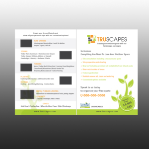 Flyer Design by Creative Jiniya for Truscapes Pty Ltd | Design: #18852061