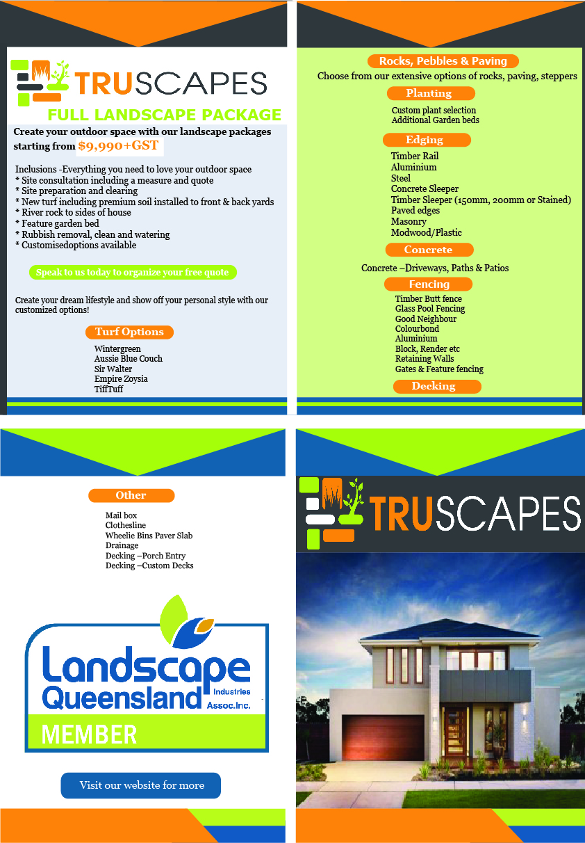 Flyer Design by Samfelix for Truscapes Pty Ltd | Design #18869776