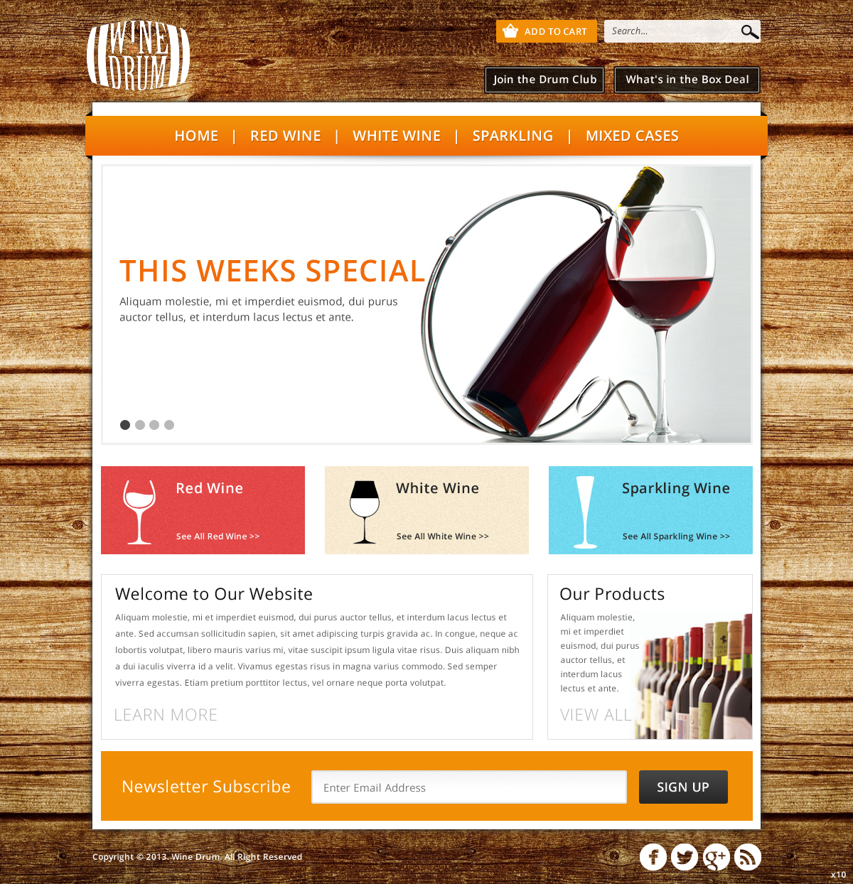 Web-Design von pb für Wine Drum | Design #2847026