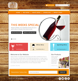 Web Design by pb for Wine Drum | Design: #2847030