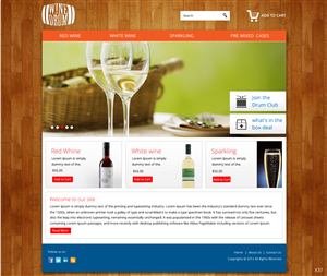Web Design by pb for Wine Drum | Design: #2847037