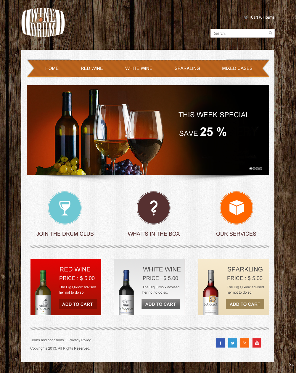 Web Design by pb for Wine Drum | Design #2858372