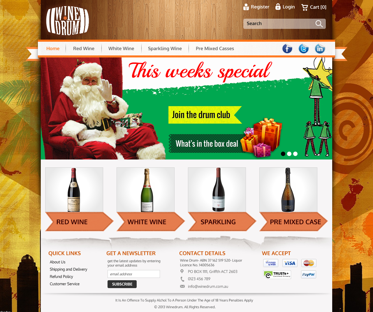 Web-Design von Sbss für Wine Drum | Design #2863236