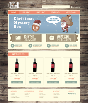 Wine Drum website design elements | Web-Design von jeckx2