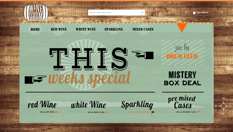 Web Design by  Hypnotist for Wine Drum | Design #2887324