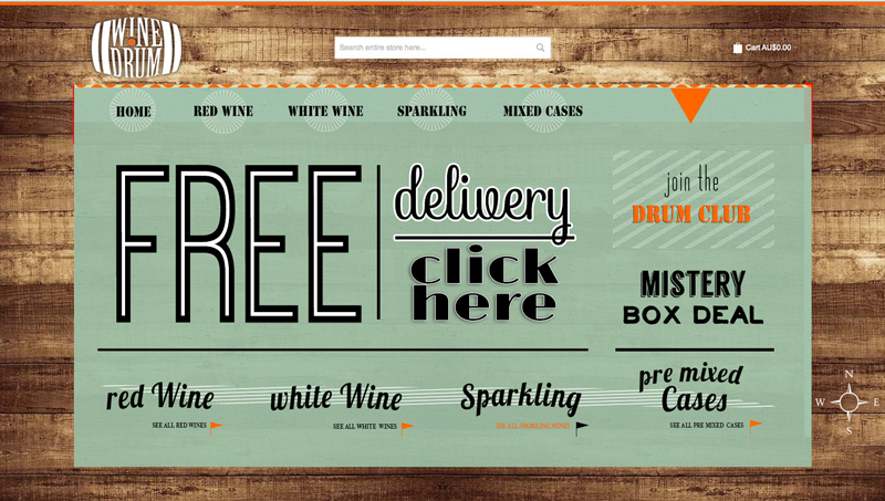 Web Design by  Hypnotist for Wine Drum | Design #2887325