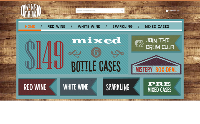 Web Design by  Hypnotist for Wine Drum | Design #2887336