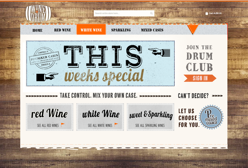 Web Design by  Hypnotist for Wine Drum | Design #2902207