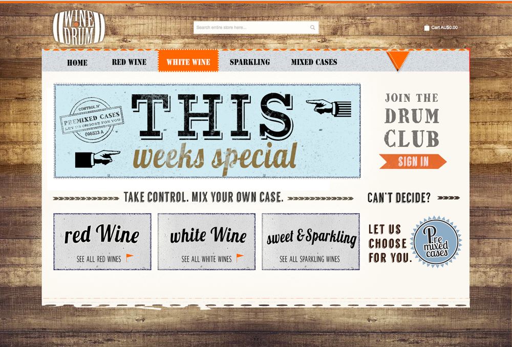 Web Design par  Hypnotist pour Wine Drum | Design #2902209