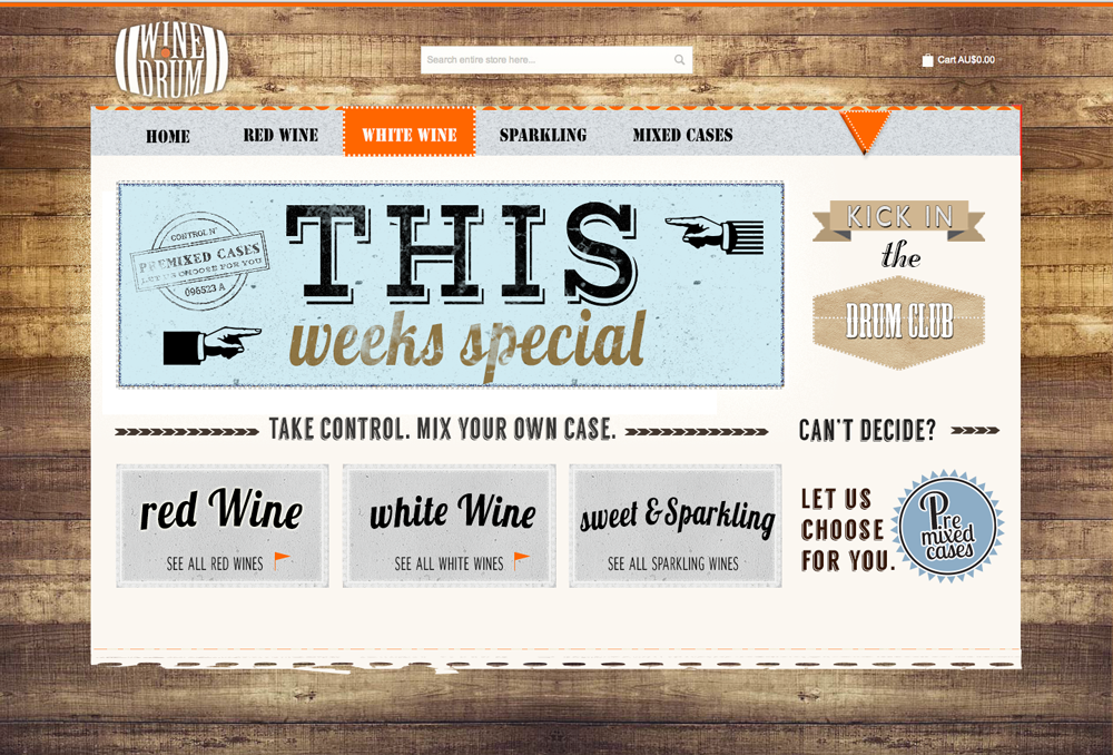 Web Design by  Hypnotist for Wine Drum | Design #2902214