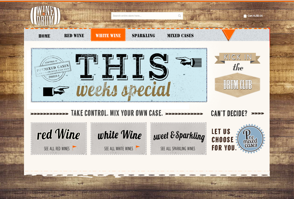 Web-Design von  Hypnotist für Wine Drum | Design #2902221