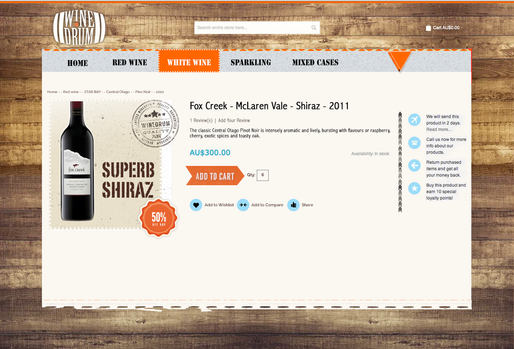 Web Design par  Hypnotist pour Wine Drum | Design #2905498