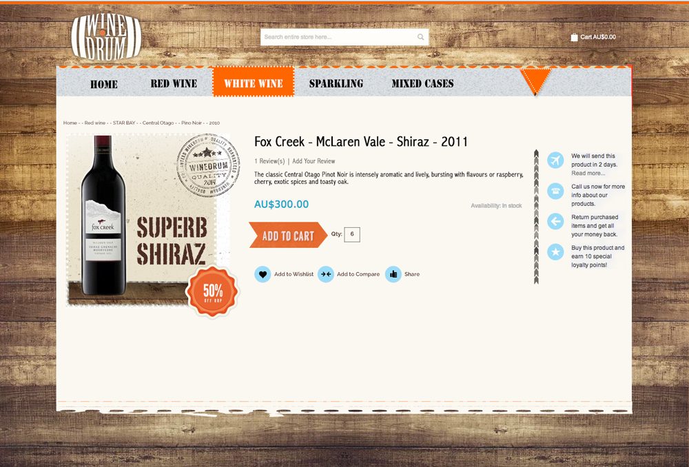 Web-Design von  Hypnotist für Wine Drum | Design #2905502