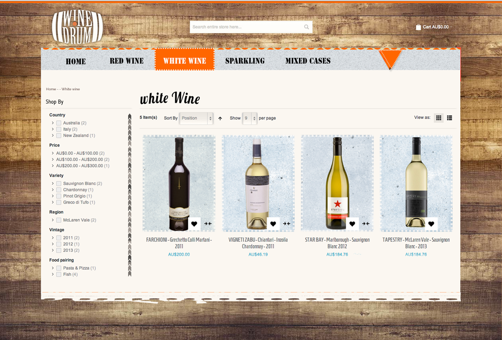 Web-Design von  Hypnotist für Wine Drum | Design #2905747