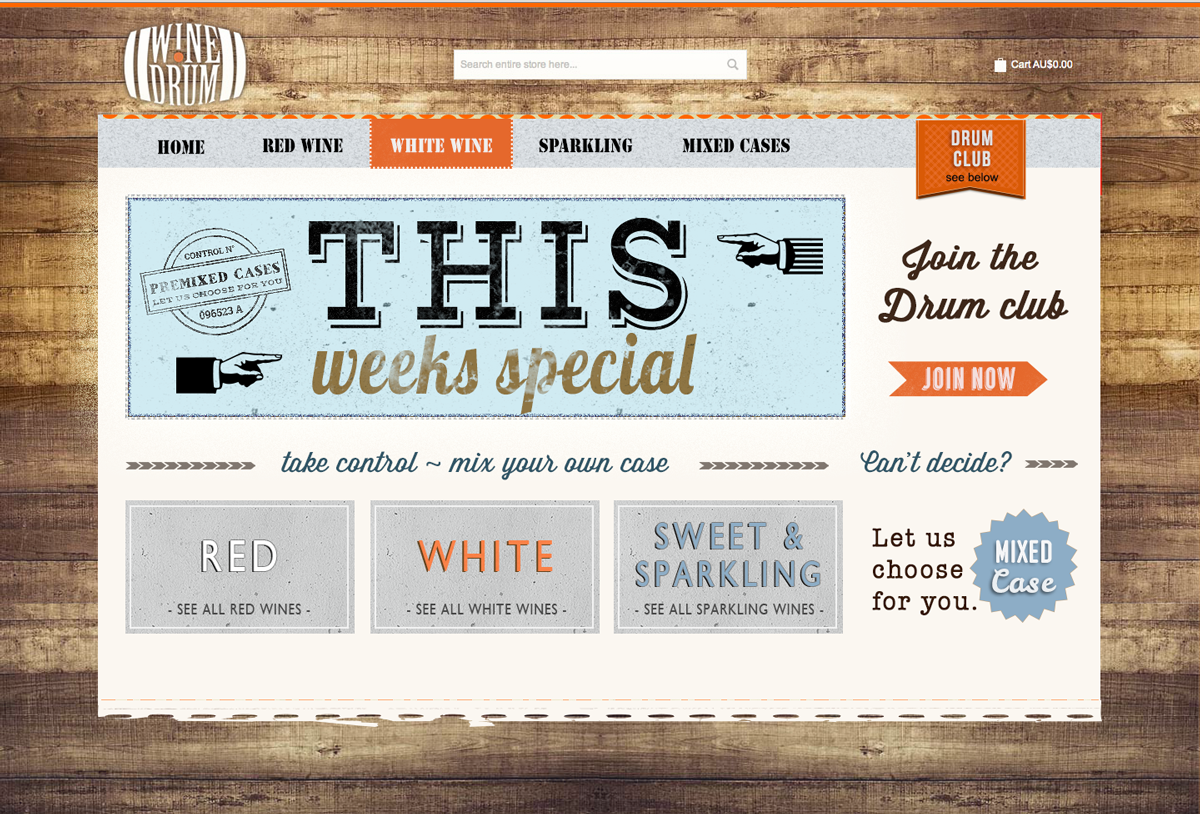 Web Design by  Hypnotist for Wine Drum | Design: #2909428