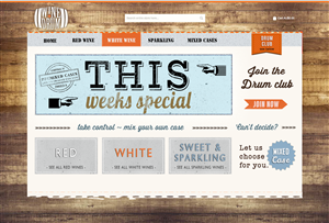 Web Design by  Hypnotist for Wine Drum | Design #2909428
