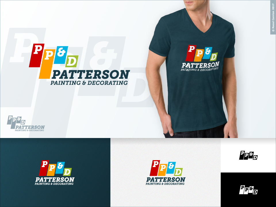 Logo Design by Raoul Camion for Patterson Painting & Decorating  | Design #18931190