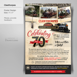 Poster-Design von danstudio für Cleethorpes Light Railway Ltd | Design #18886669