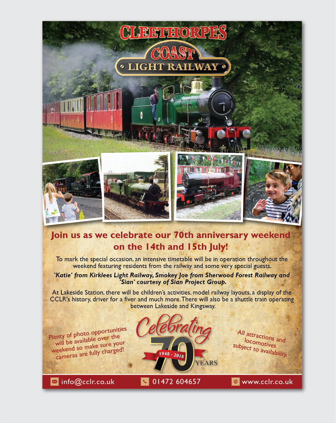 Poster Design by alex989 for Cleethorpes Light Railway Ltd | Design #18867268