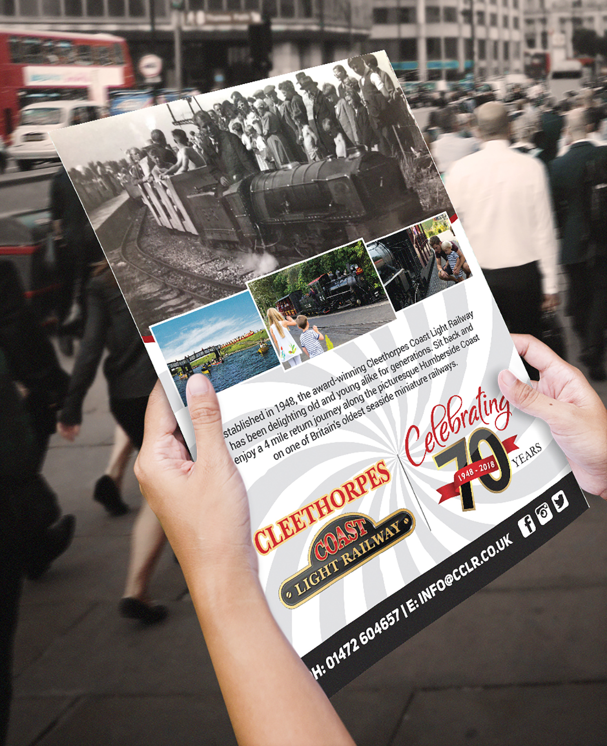 Poster Design by Deziners Zone for Cleethorpes Light Railway Ltd | Design #18853803