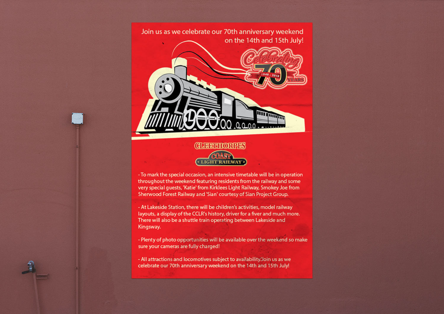 Design de Poster par Sevil Axmedova pour Cleethorpes Light Railway Ltd | Design #18885913