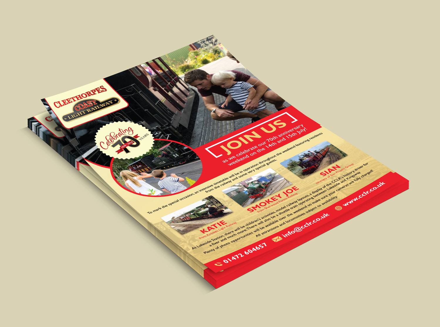 Design de Poster par Dexter Solutions pour Cleethorpes Light Railway Ltd | Design #18874022