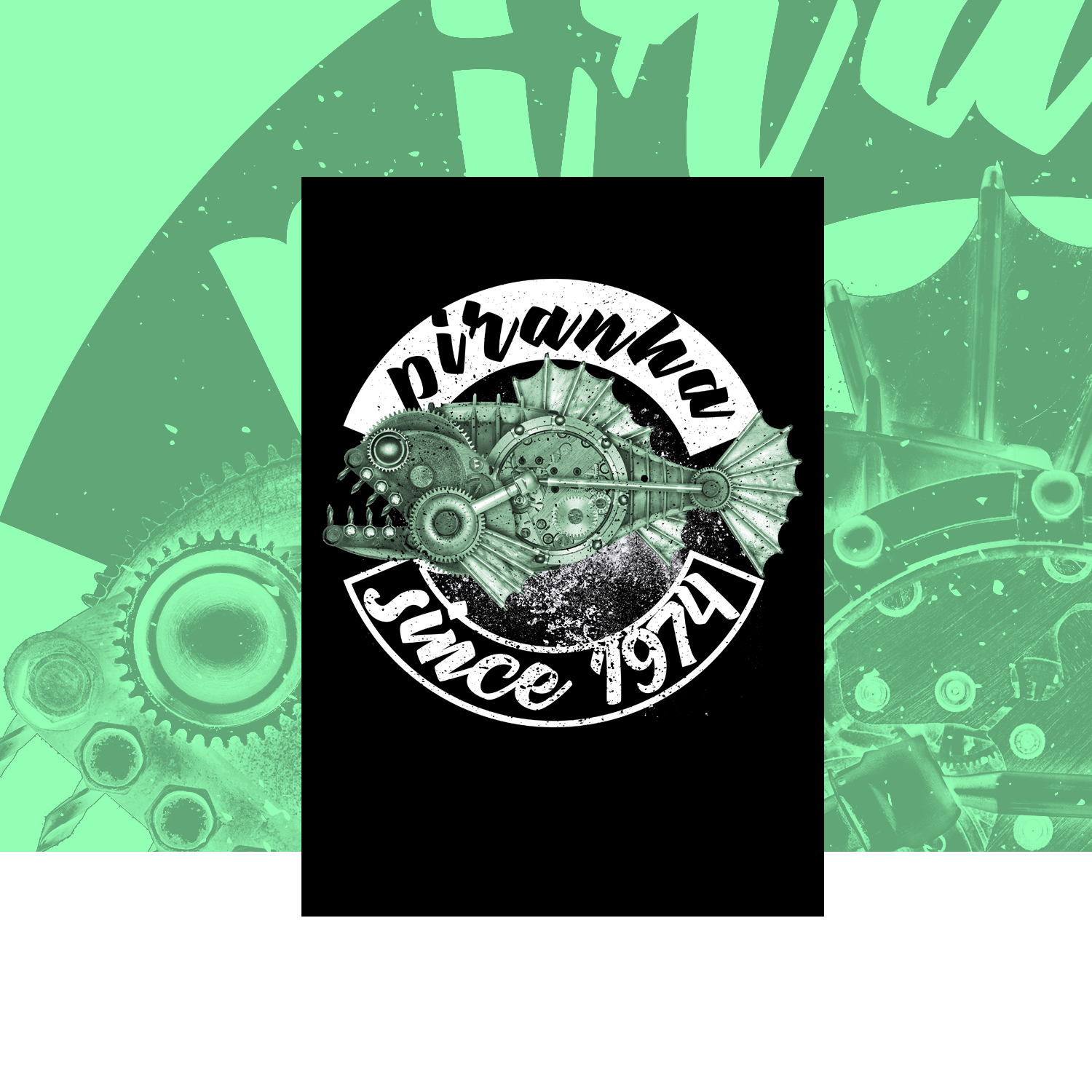 T-shirt Design by CleoKelin for Piranha | Design #18887991