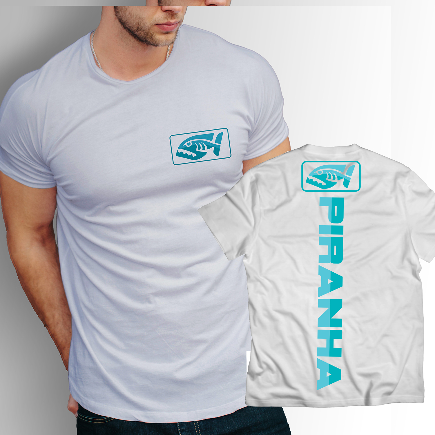 T-shirt Design by mekhfioui for Piranha | Design #18887692