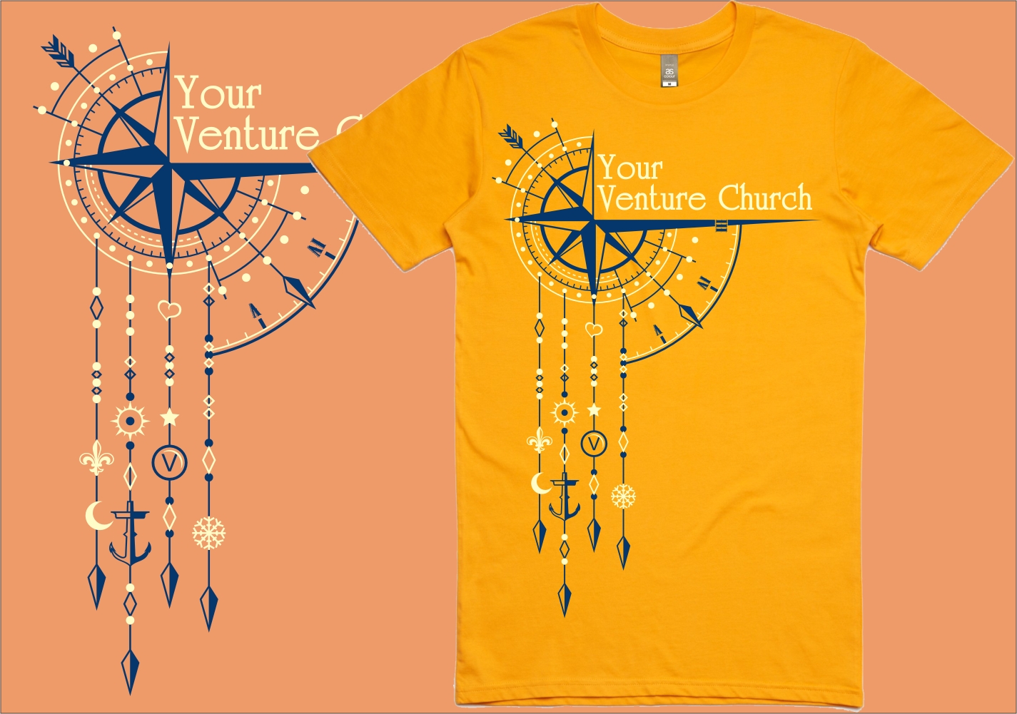 T-shirt Design by Rox Art Design for Your Venture Church | Design #18866494