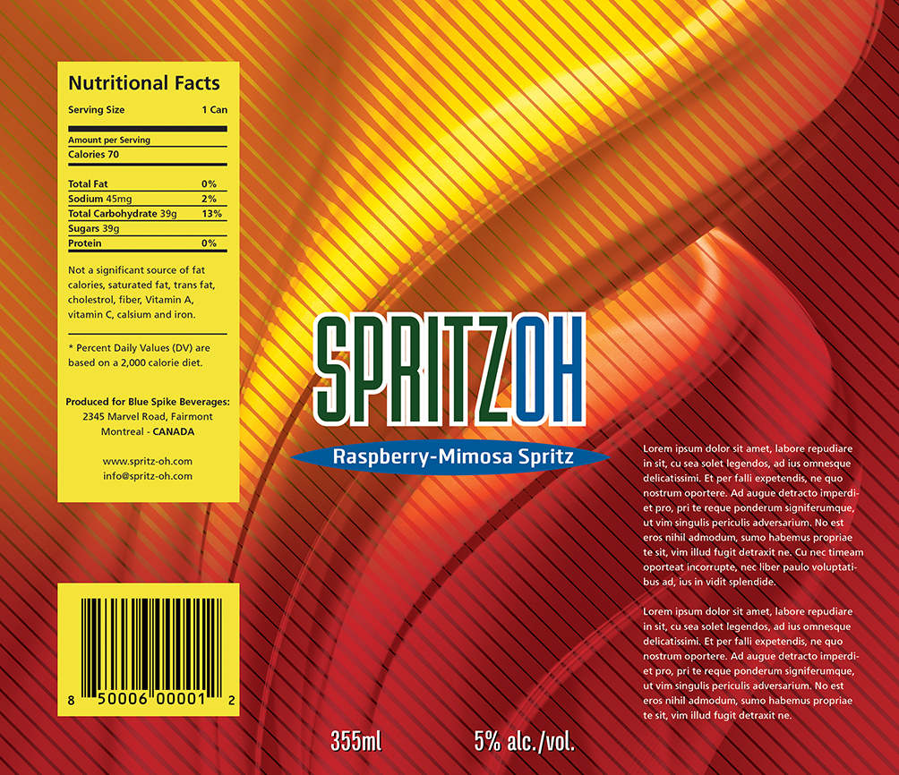 Graphic Design by The Freelance Designer for Blue Spike Beverages | Design #18947679