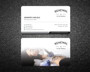 Diseño de Tarjeta de Presentación por Shahin Hossen para Renewal Tattoo Removal | Diseño: #18879376