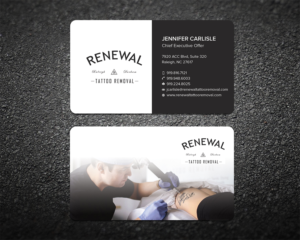 Diseño de Tarjeta de Presentación por Shahin Hossen para Renewal Tattoo Removal | Diseño: #18879431
