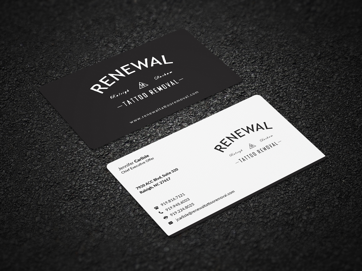 Diseño de Tarjeta de Presentación por Pointless Pixels India para Renewal Tattoo Removal | Diseño #18875586