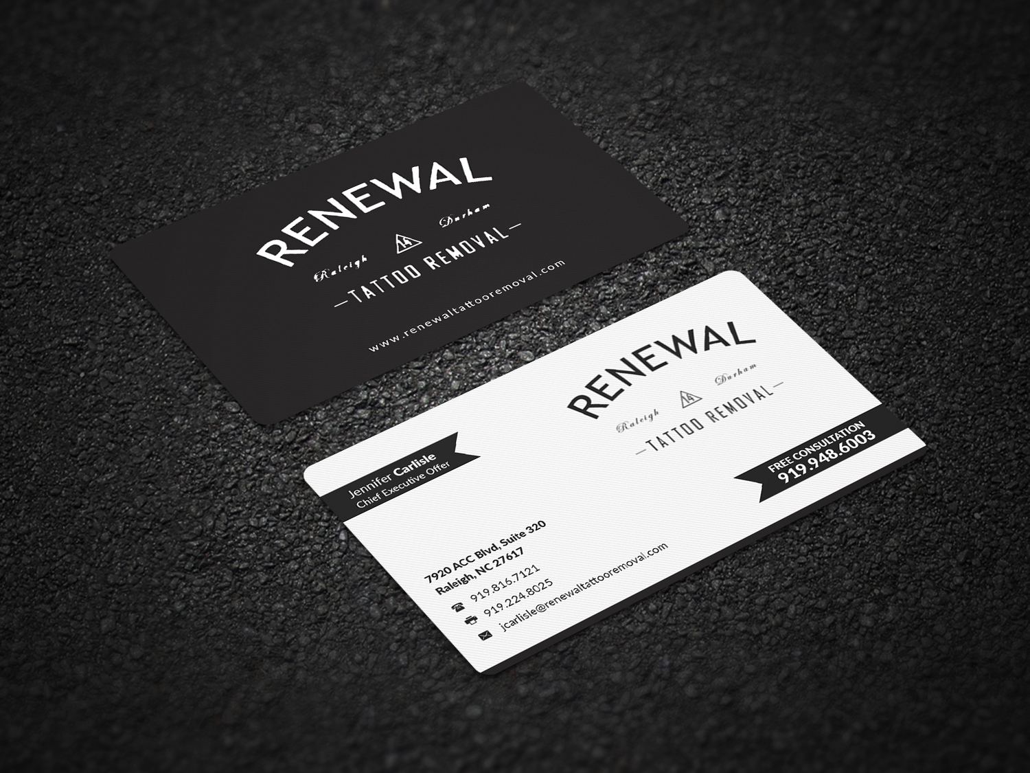 Diseño de Tarjeta de Presentación por Pointless Pixels India para Renewal Tattoo Removal | Diseño #18875984