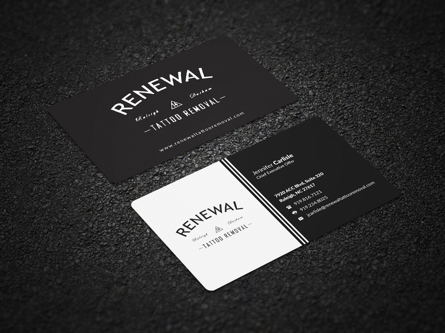 Diseño de Tarjeta de Presentación por Pointless Pixels India para Renewal Tattoo Removal | Diseño #18876115