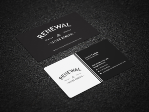 Diseño de Tarjeta de Presentación por Pointless Pixels India para Renewal Tattoo Removal | Diseño: #18876115