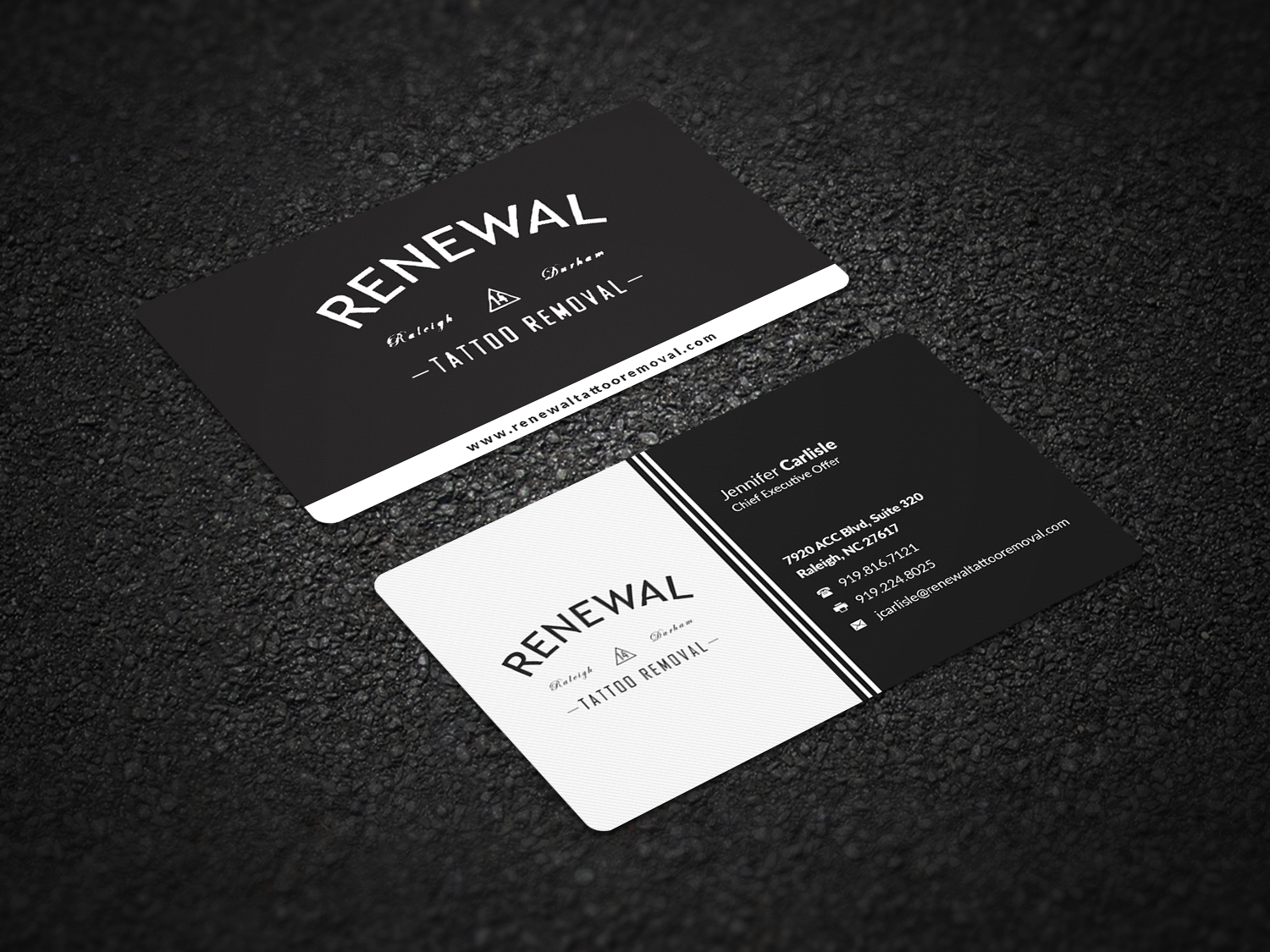 Diseño de Tarjeta de Presentación por Pointless Pixels India para Renewal Tattoo Removal | Diseño #18876242