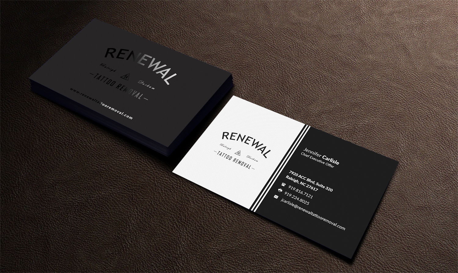 Diseño de Tarjeta de Presentación por Pointless Pixels India para Renewal Tattoo Removal | Diseño #18876313