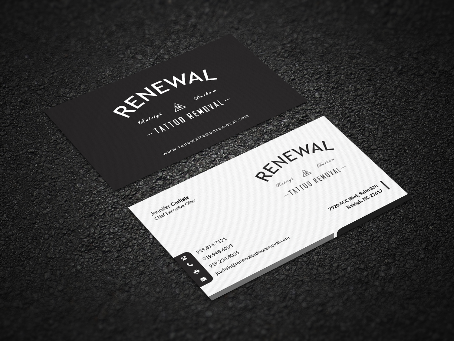 Diseño de Tarjeta de Presentación por Pointless Pixels India para Renewal Tattoo Removal | Diseño #18881367