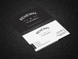 Diseño de Tarjeta de Presentación por Pointless Pixels India para Renewal Tattoo Removal | Diseño: #18881370