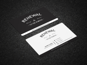 Visitenkarten-Design von Pointless Pixels India für Renewal Tattoo Removal | Design: #19006103