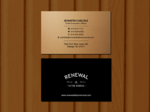 Diseño de Tarjeta de Presentación por Creations Box 2015 para Renewal Tattoo Removal | Diseño: #18878587